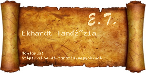 Ekhardt Tanázia névjegykártya